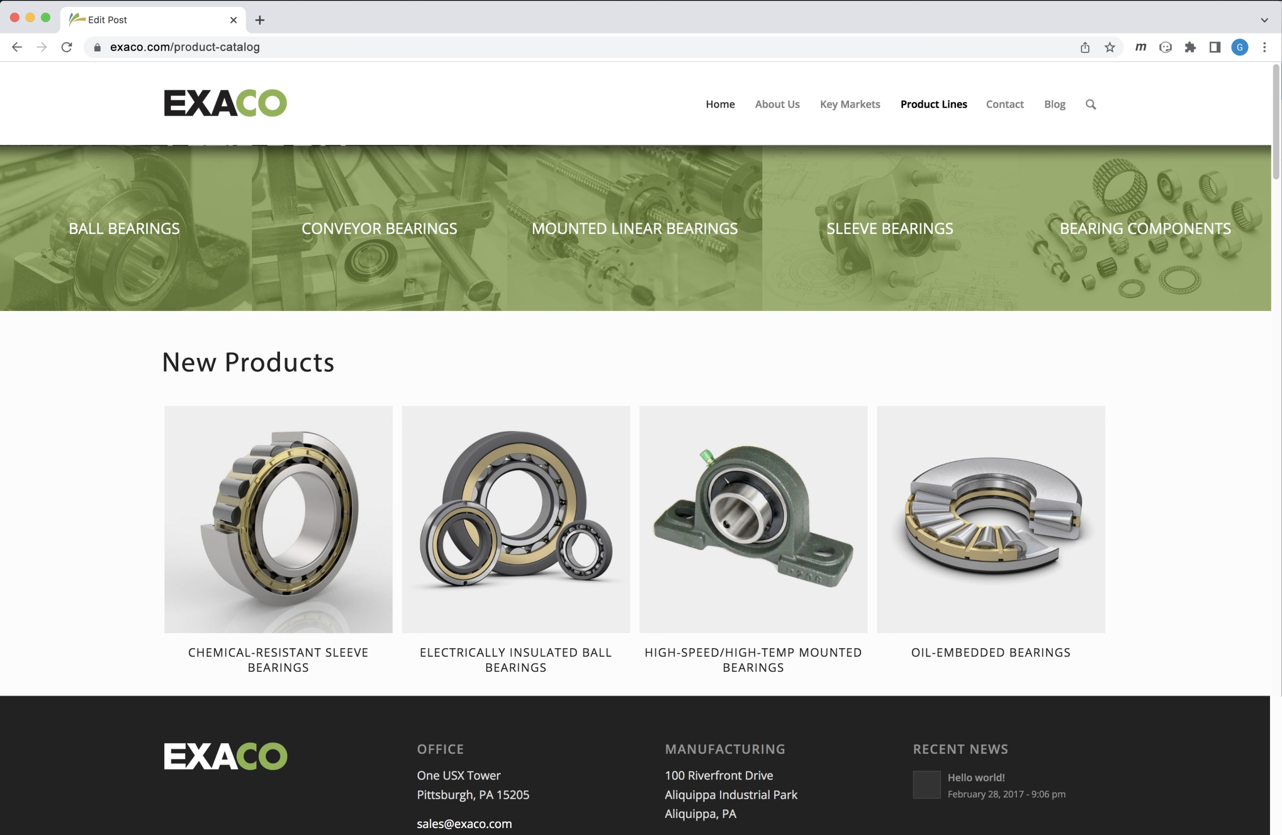 Search Optimized Product Catalog