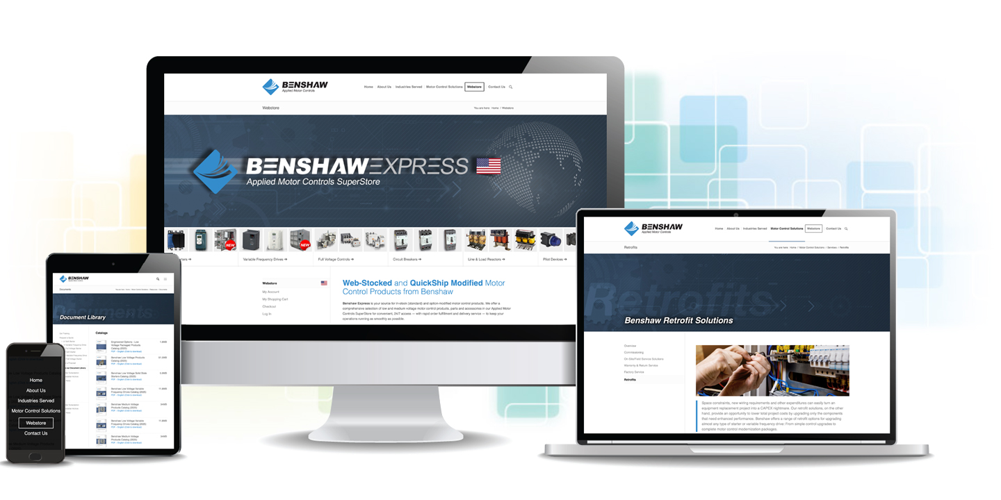 Benshaw B2B Website/Webstore